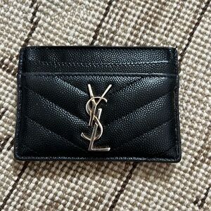 YSL Black Card Holder